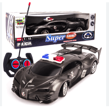 CARRO DE POLICIA COM CONTROLE REMOTO TK-1023 TOY KING