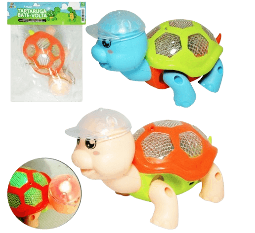 BRINQUEDO TARTARUGA C/ SOM E LUZ